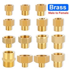 1/8" 1/4" 3/8" 1/2" 3/4" 1" BSP Male to Female Connector Brass Reducing Adaptor