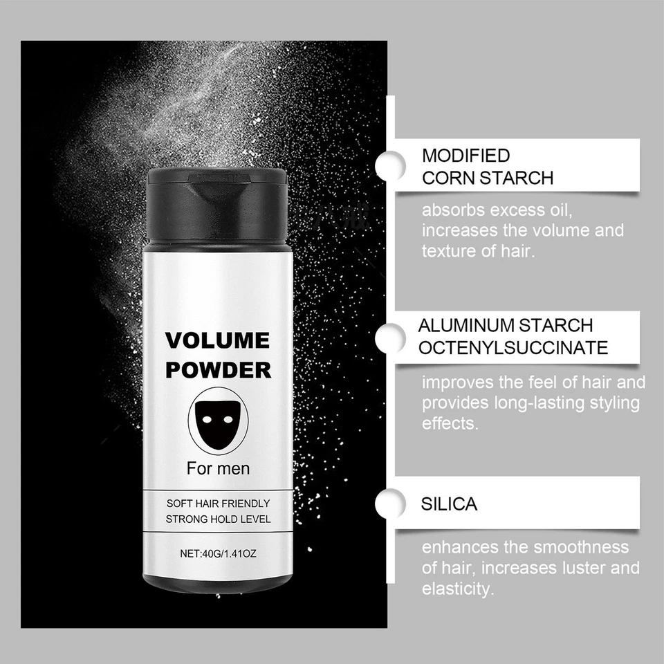 Volume Powder Texture Powder for Men, Easy to Apply - Instant Result 40g - Image 4 of 4
