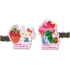 Marimo Craft Acrylic Hair Clip The Very Hungry Caterpillar x Hello Kitty Kitty 