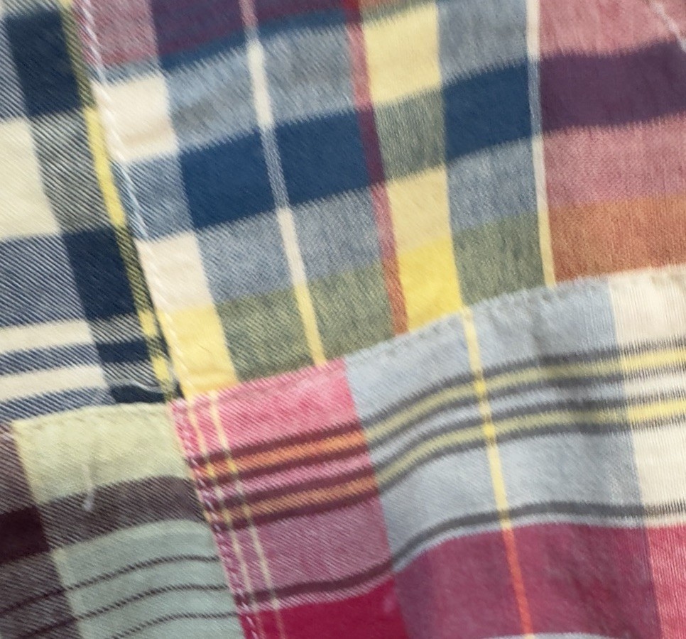 American Eagle Womens Patchwork Madras Plaid Berm… - image 5