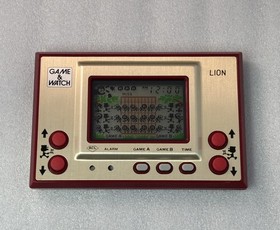 Game & Watch Lion W/Box Manual Nintendo Rare Vintage Excellent Used Tested JP