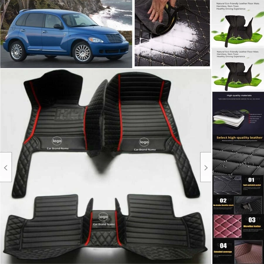 For Chrysler PT Cruiser Car Floor Mats Carpet Waterproof Luxury Custom Foto 2 de 4