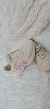 Scarpe da ginnastica Gucci originali pelle beige 38 Made in Italy