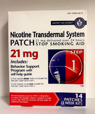 Habitrol Step 1 21mg Nicotine Transdermal Patch Exp 12/2027 Free Shipping