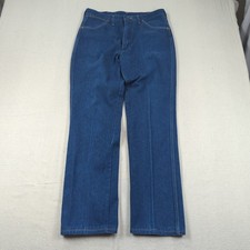 Vintage Wrangler Jeans Mens 34x33 Blue 945Den Cowboy Cut Western Rodeo