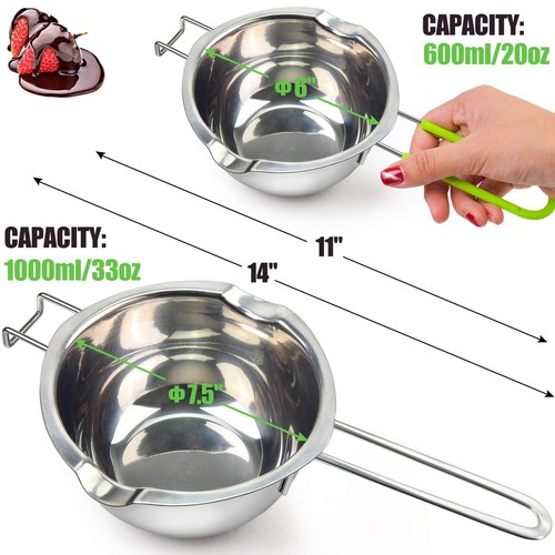 Double Boiler Pot Set for Melting Chocolate, Butter, Cheese, Caramel and Cand... - Picture 2 of 7