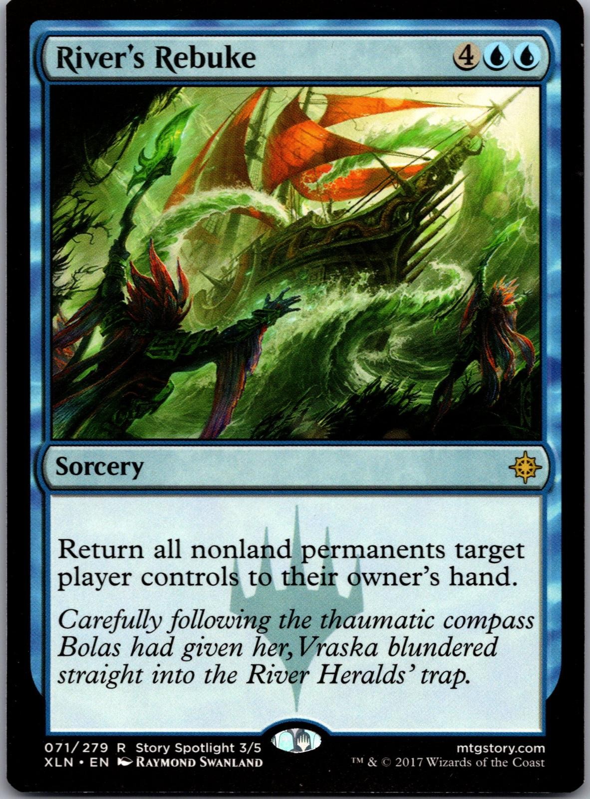 River's Rebuke 71 Rare Ixalan Magic: The Gathering Lightly Played