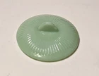 Vintage Fire King Jadeite Jane Ray Sugar Bowl Replacement Lid  3" Green Glass