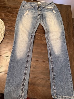 Hydraulic Women s Size 5/6 Light Wash Blue Low Rise Slim Bootcut Stretch Jeans