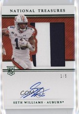 2021 National Treasures Collegiate Century Emerald 1/5 Seth Williams Auto 0c6