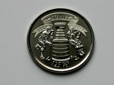 Canada 2017 25 CENTS Coin AU++ with Lustre for NHL Hockey's Stanley Cup Trophy