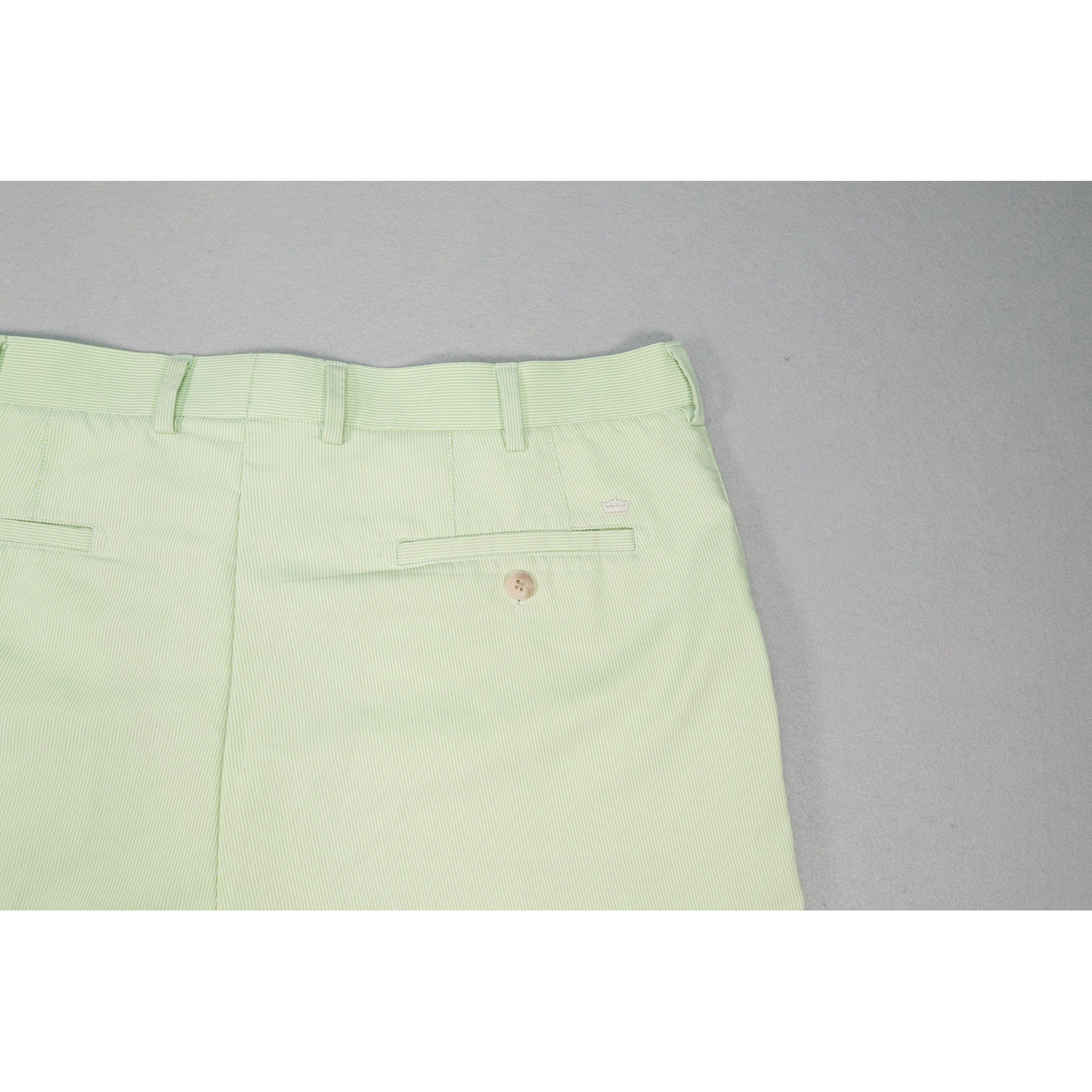Peter Millar Crown Sport Mens 36 Green White Striped Golf Performance Shorts image 9