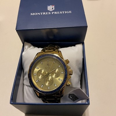 44.5MM Montres Prestige X Invicta MPW-0337 Chronograph Men s Watch, Gold Metal