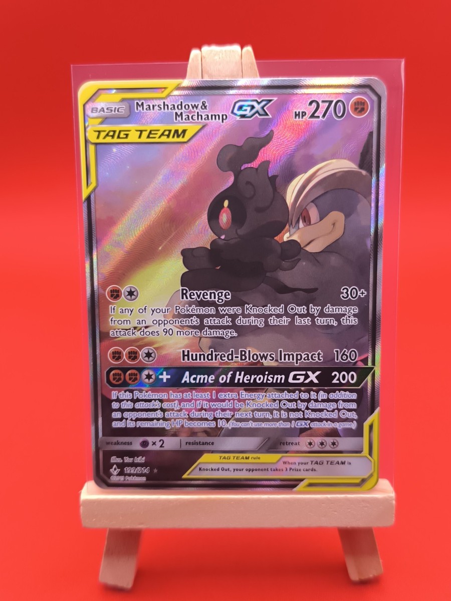Marshadow & Machamp GX 199/214 Unbroken Bonds Alternate Art