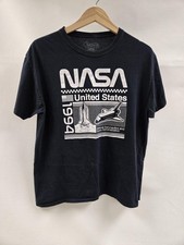 NASA Shirt Mens Large Black United States Space Shuttle Graphic Tee 1994 Retro