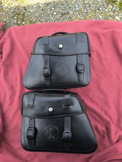 Hepco & Becker Ledertaschen Rugged Schwarz Motorradtasche Gebraucht.