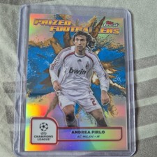 2024-25 Topps Finest UEFA Andrea Pirlo Prized Footballers Fusion Blue Gold SSP