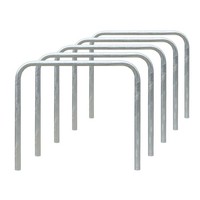 Bigpack 5X Robusto Wegesperre, Fvz, Einbetonieren, Stahl, Ø 4,2 Cm, 90 X 120 Cm