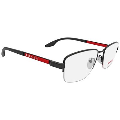 Prada Linea Rossa Demo Rectangular Men's Eyeglasses PS 51OV 1AB1O1 56