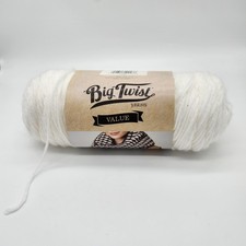 Big Twist Value Yarn Skein - White 371 Yards