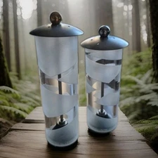 Vintage Bruce R McDonald BRM 1998 Salt & Pepper Shaker Set RARE Fine Salt Pepper