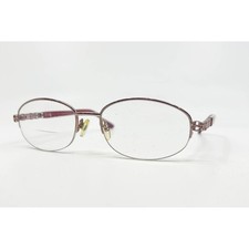 Sophia Loren M 259 Eyeglasses Zyloware Mauve Oval Semi Rimless Frames 54-18-135