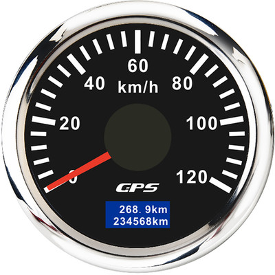 52MM Boot GPS Geschwindigkeitsmesser Messgerät 0-120km/h Odometer 7 Farben LED