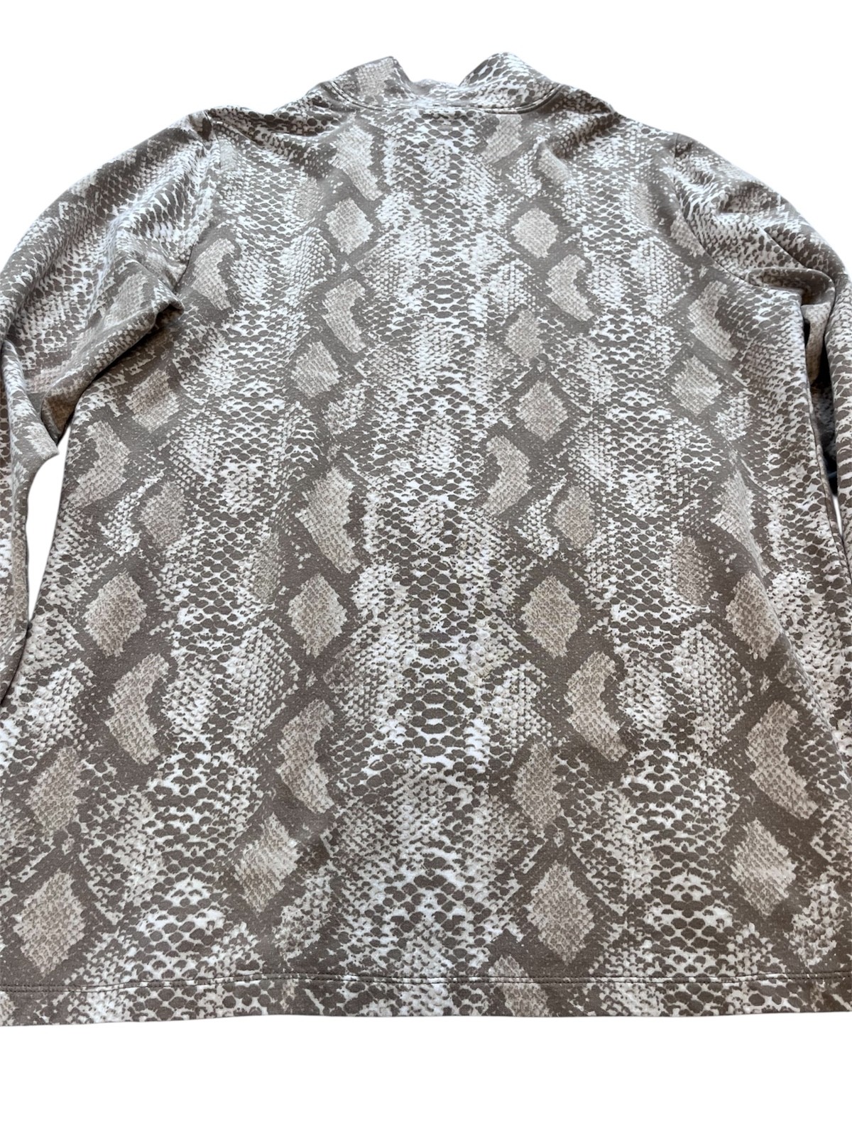Susan Graver Weekend Mock Neck Python Snake Print… - image 11