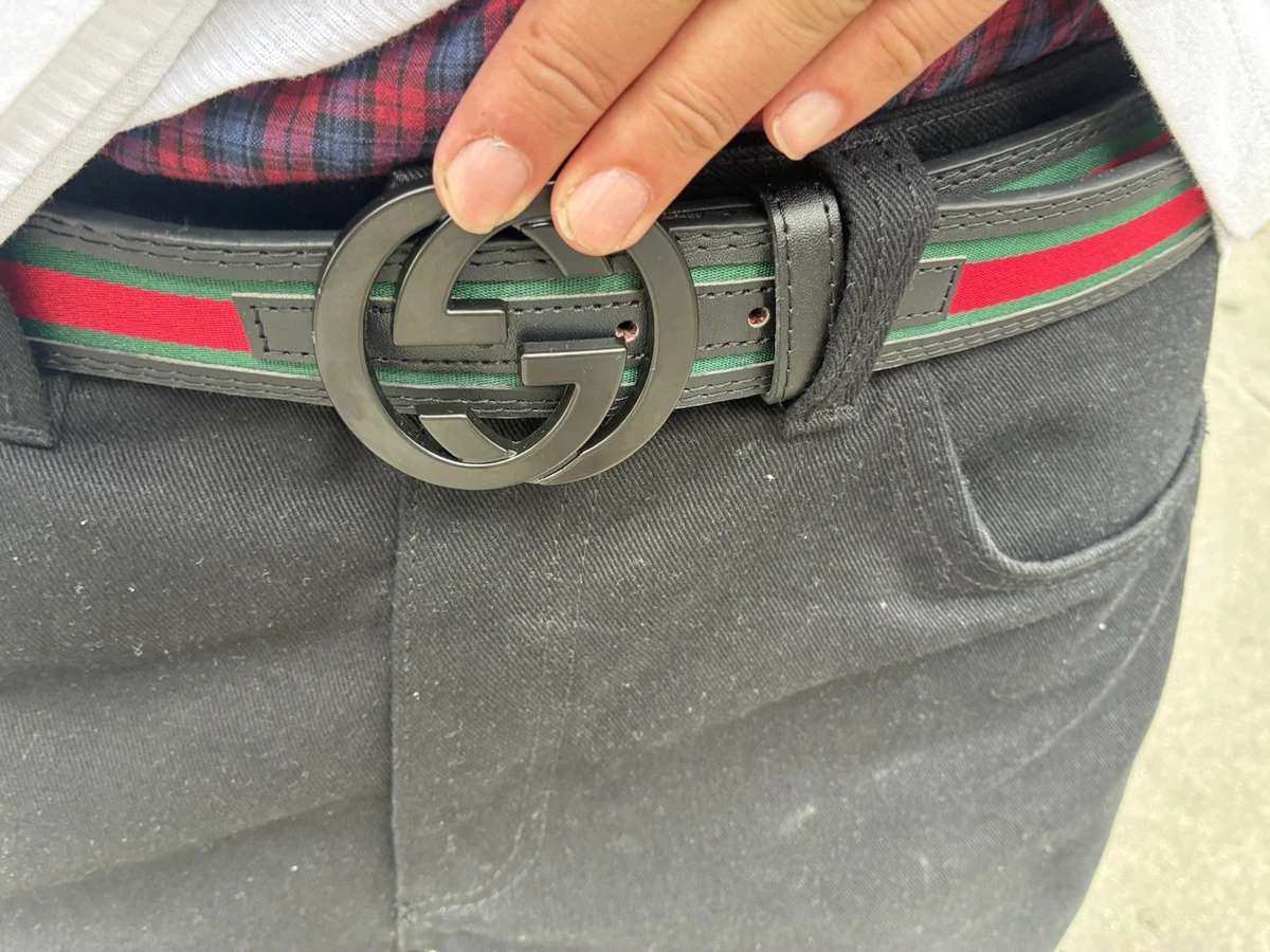 gucci dress belt men Metro Fusion - Wide Leather With Double G Buckle 1.5 width Gucci Dress Belt Men Wearing