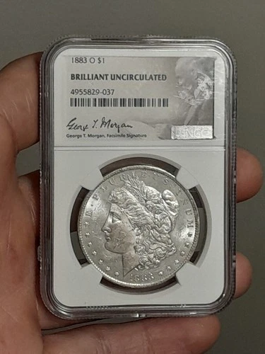 1883- O Morgan Silver Dollar - NGC Brilliant Uncirculated