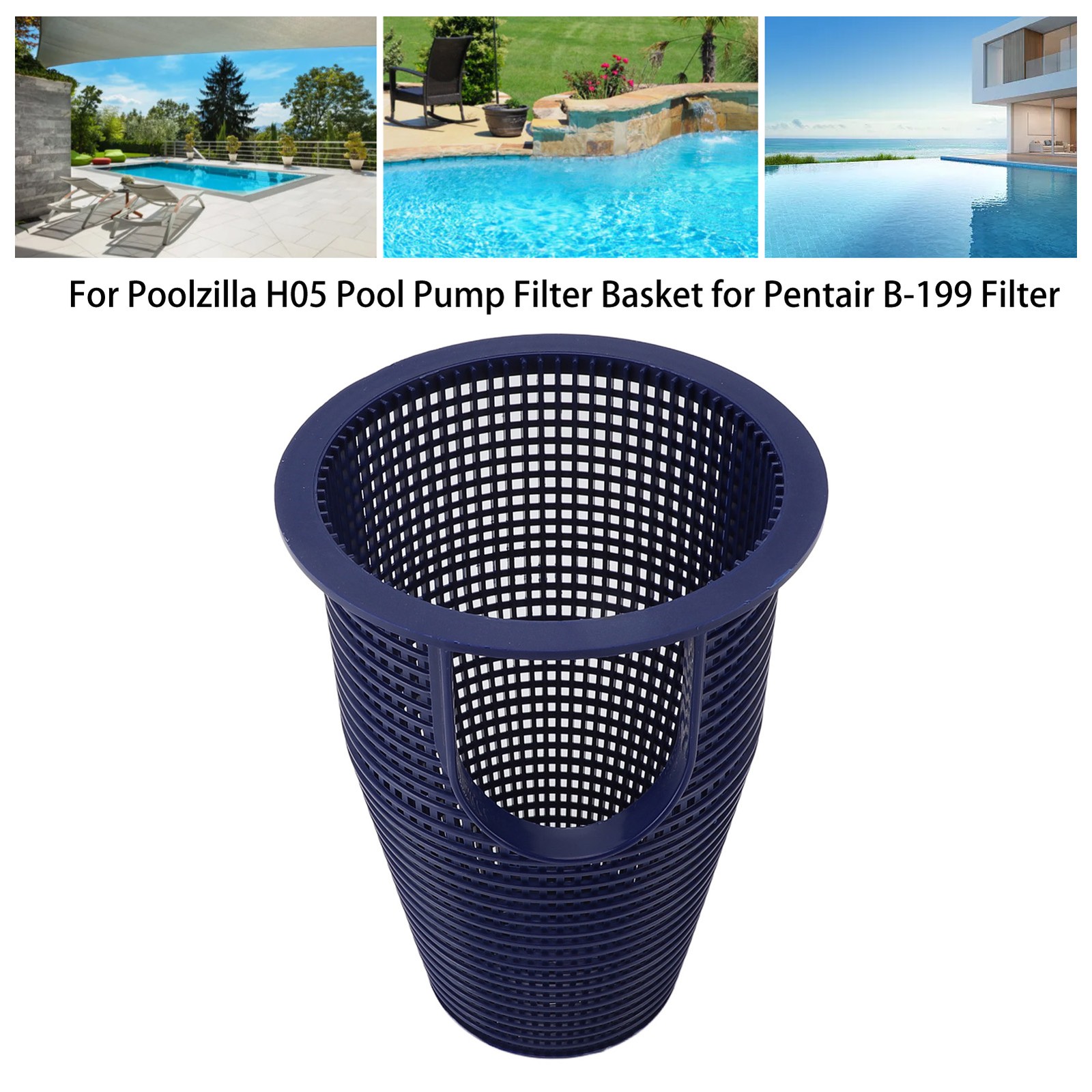 ˙Blue Pump Basket Replacement Strainer Pump Basket For Poolzilla H05 Pool Pum