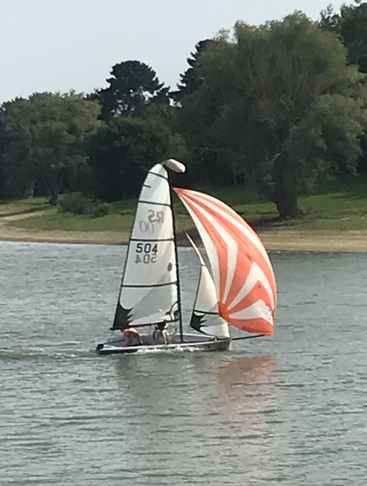 RS 500 sailing dinghy, sail number 504, with launch trolley, two sets of sails for sale on eBay UK