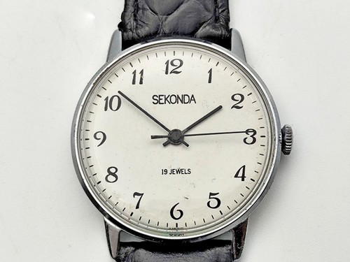 Seconda 2609 SU Vintage Mechanical Wristwatch Raketa USSR Serviced Watch - Picture 8 of 12