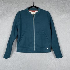 Giacca Skunkfunk Donna Taglia 1 Blu Teal Pilare Full Zip Bomber Sostenibile Eco