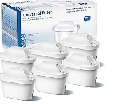 Wasserfilter Kartuschen kompatibel mit Brita Marella, All-in-1 Universal 6er Pack