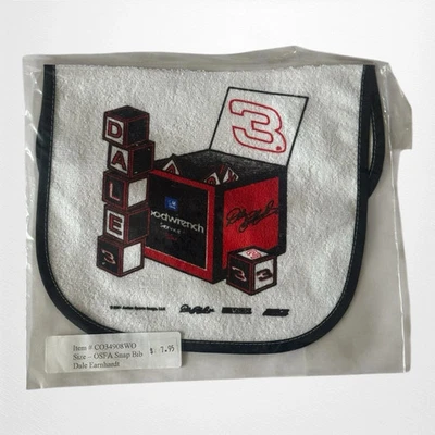 Dale Earnhardt SR #3 Baby Lätzchen von Sports Image 2001 brandneu kostenloser Versand - Bild 1 von 2