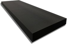 3" Thick x 24" Wide x 96" Long Charcoal High Density Foam, Ideal for Foam Pad...
