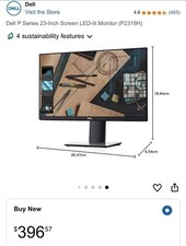 Dell P Series 23-Inch Screen LED-lit Monitor P2319H