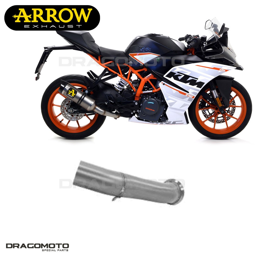 Tuyaux moto Arrow RC Thunder KTM RC 390 2017 2018 ligne echappement