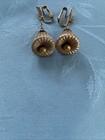 Vintage Costume Gold Dome Clip Earrings — photo 4