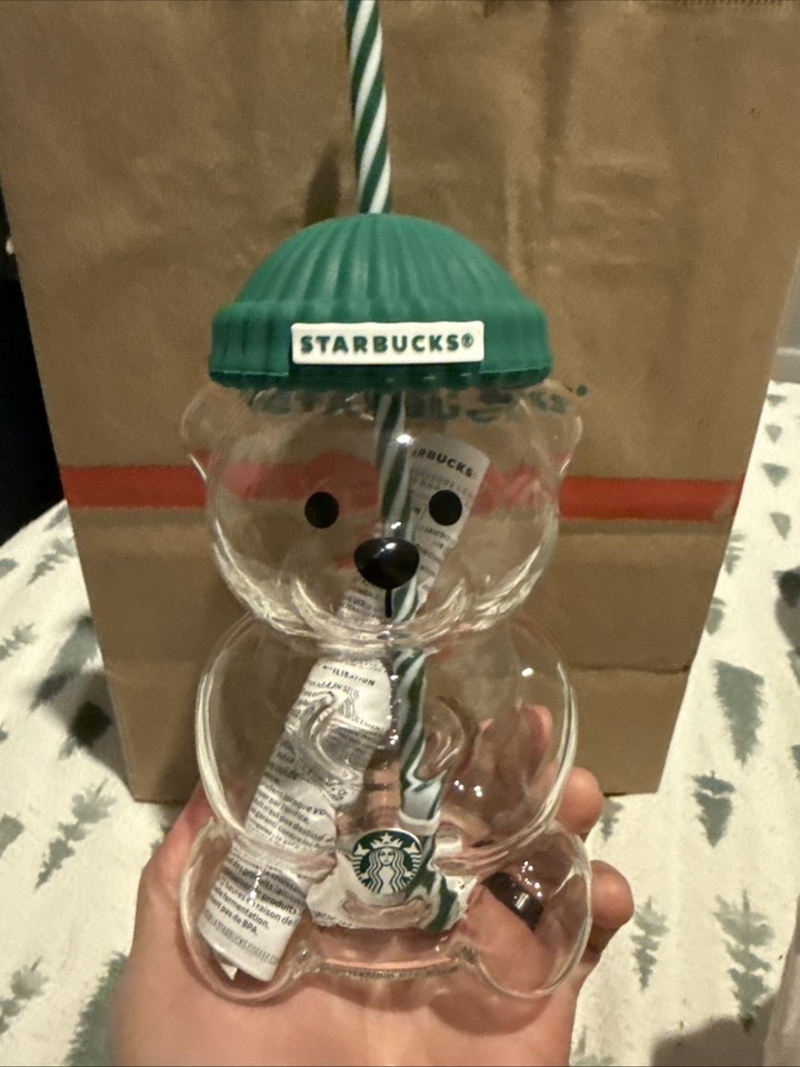 Starbucks Bearista Glass Bear Cup Limited Edition Holiday Launch | eBay