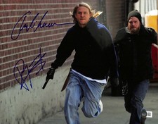 Charlie Hunnam & Ryan Hurst Signed SOA Photograph 11x14 Beckett