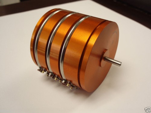  POTENTIOMETER CONTINUOUS TURN 3 GANG  20K, 2.1K,  2.1K - Picture 1 of 8