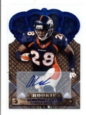 QUINTON CARTER 2011 PANINI CROWN ROYALE BLUE ROOKIE AUTOGRAPH AUTO #30/50 AX8060