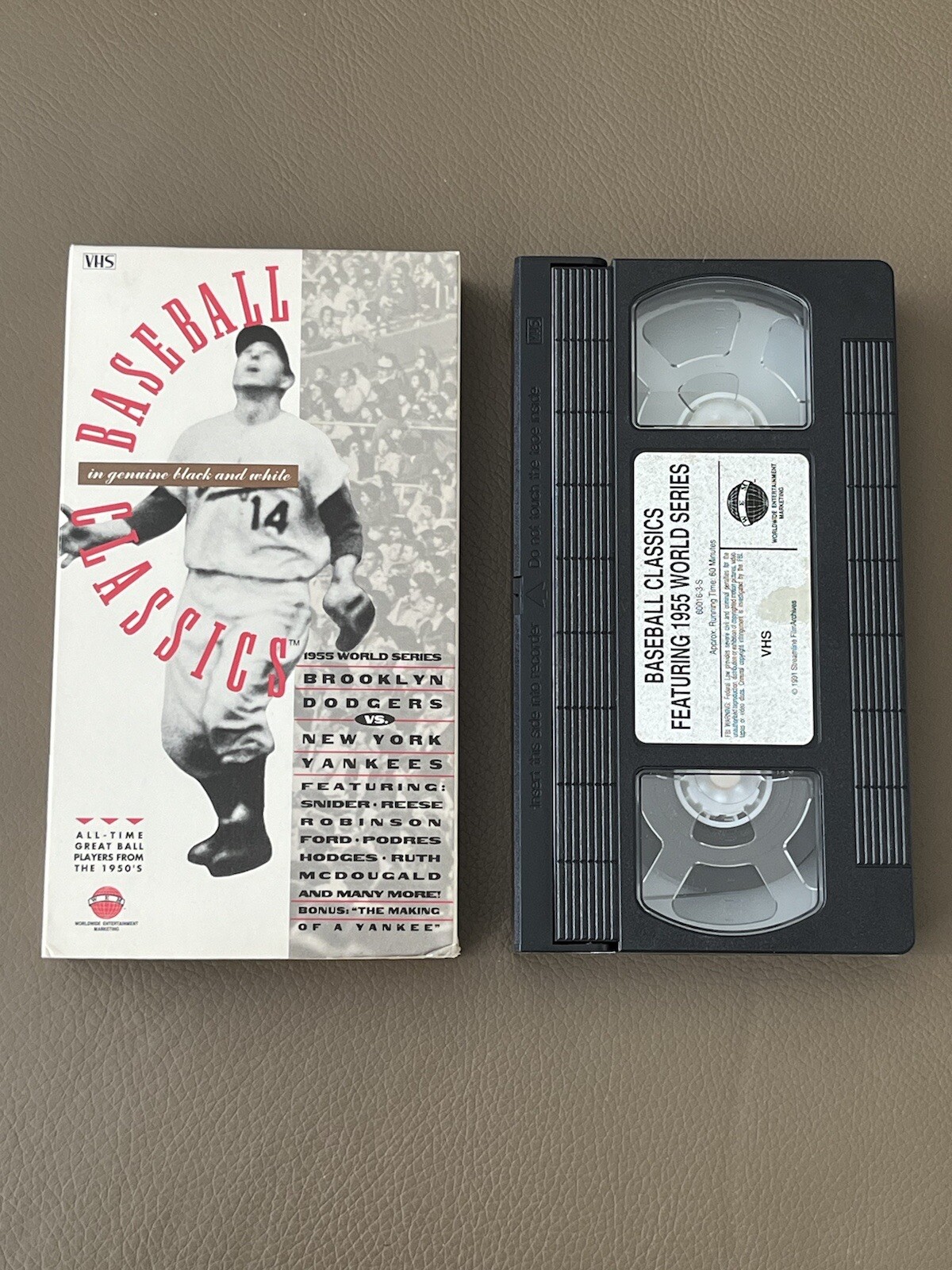 Baseball Classics VHS 1955 MLB World Series Brooklyn Dodgers vs New York Yankees