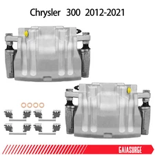 Front Brake Calipers Dual Pistons for 2012 2013-2021 Chrysler 300 w/ Bracket