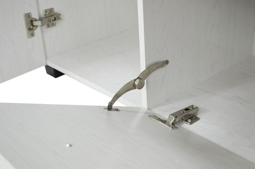 CREDENZA CM 120X40 H. 82.5 ROVERE SBIANCATO - Foto 5 di 6
