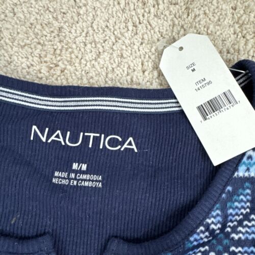 Nautica Womens 2 Piece Set Fleece Pajama M Blue Sleepwear Comfort Soft NWT - Picture 4 of 19