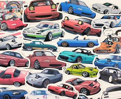 Kühlerkappe Aufkleber Rotationsmotor Rosa JDM Japanische Passt Mazda Drehmotor Aufkleber