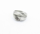MEXICO 925 Sterling Silver  Vintage Sculpted Dome Band Ring Sz 10  RG3853 — photo 2